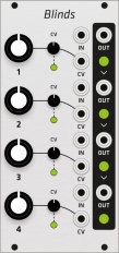 Mutable Instruments Blinds (Grayscale panel)
