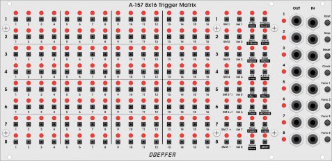8x16 Trigger Sequencer Matrix (Custom Panel)