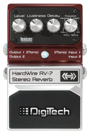 Digitech Hardwire RV-7 Stereo Reverb - Pedal on ModularGrid