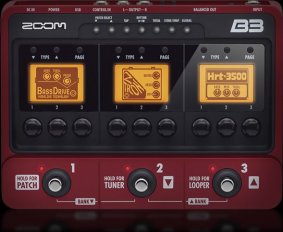 Pedals Module B3 Bass Multi Effect from Zoom
