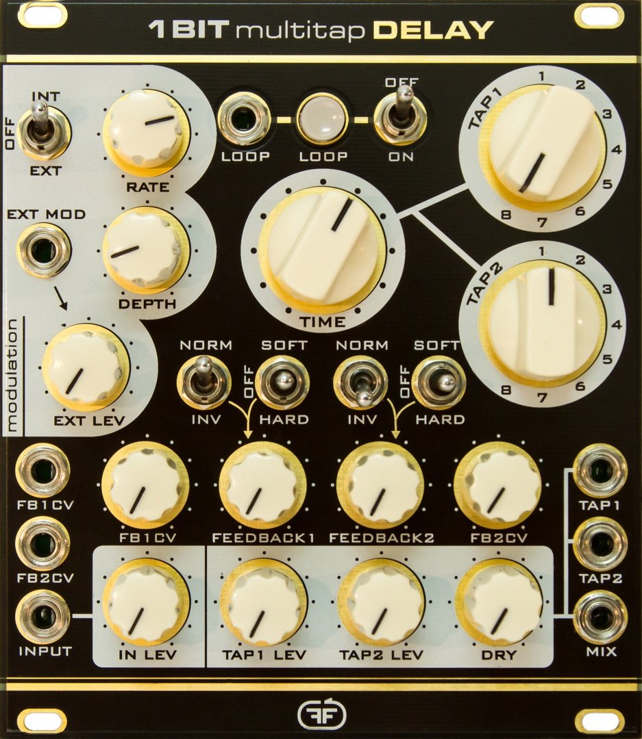 Feedback 1BIT Multitap Delay Eurorack Module on ModularGrid