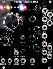 Eurorack Module Turing Machine MKII with expanders from Music Thing Modular
