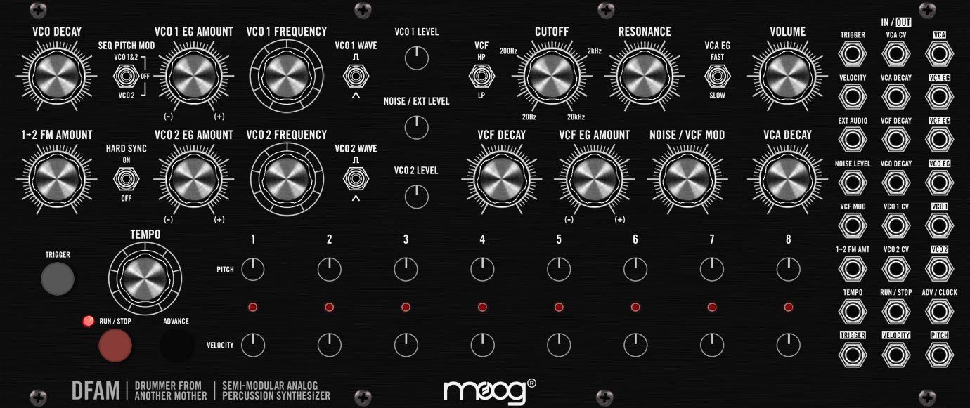 Moog Music Inc. DFAM - Drummer From Another Mother | ModularGrid
