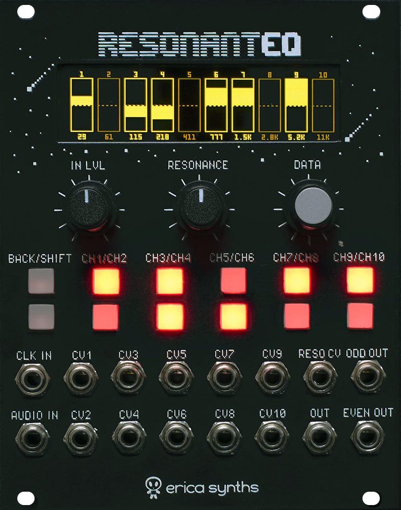 Erica Synths Black Resonant Equalizer Eurorack Module on ModularGrid