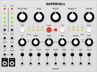 Eurorack Module Supercell (aluminum panel) from Grayscale