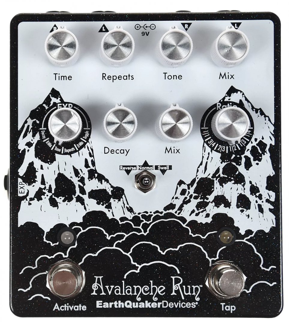EarthQuaker Devices Avalanche Run V2 Black   Pedal on ModularGrid