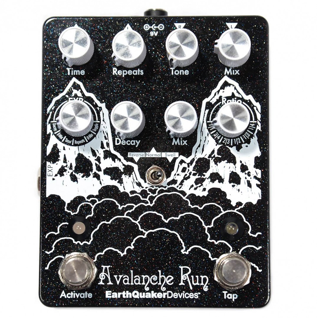 EarthQuaker Devices Avalanche Run V1 Black - Pedal on ModularGrid