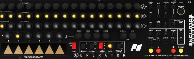 Eurorack Module Generator Step Sequencer from Analogue Solutions