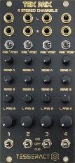 Eurorack Module TEX MIX - 4 Stereo Channels from Tesseract Modular