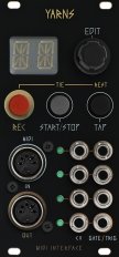 Eurorack Module Yarns Black & Gold Panel from Other/unknown