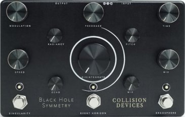 Pedals Module Black Hole Symmetry from Collision Devices