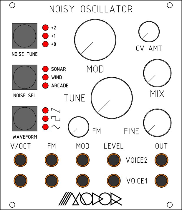 Modor Music Noisy Oscillator - Eurorack Module on ModularGrid