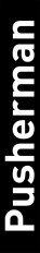 Pusherman Blank Panel with Logo Text