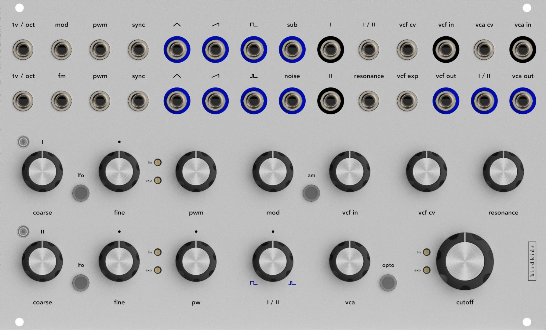 birdkids RAVEN - Natural Anodized - Eurorack Module on ModularGrid