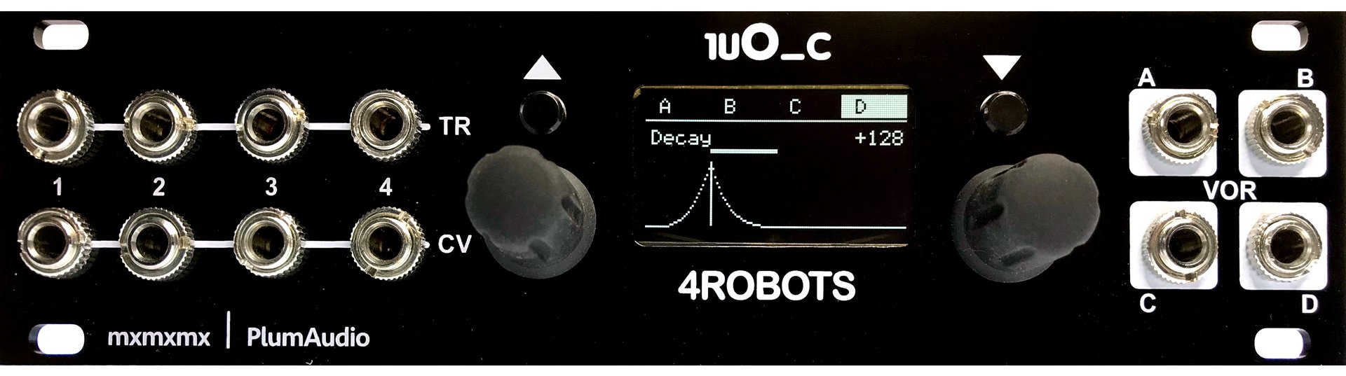 Plum Audio 1uO_c - 4Robots (Black) | ModularGrid Eurorack Marketplace
