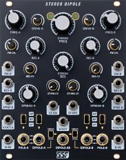Eurorack Module Stereo Dipole (Black and Gold) from Steady State Fate