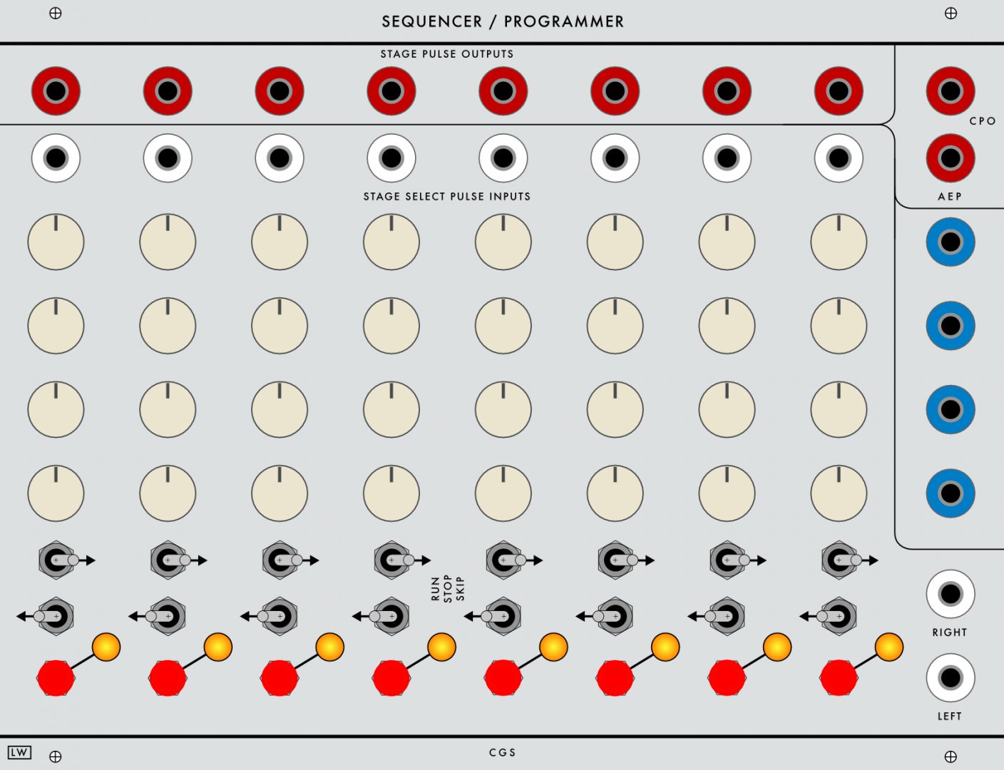 Loudest Warning Sequencer / Programmer Serge Module on ModularGrid
