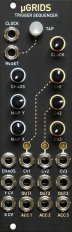 Eurorack Module uGRIDS /// Trigger Sequencer /// Black & Gold Panel from Other/unknown