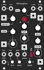 Make Noise Mimeophon (Grayscale matte black panel)