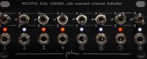 Multiple dual channels with leds 1U (intellijel or pulplogic format)
