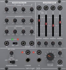 Eurorack Module SYSTEM 100 305 EQ/MIXER/OUTPUT from Behringer