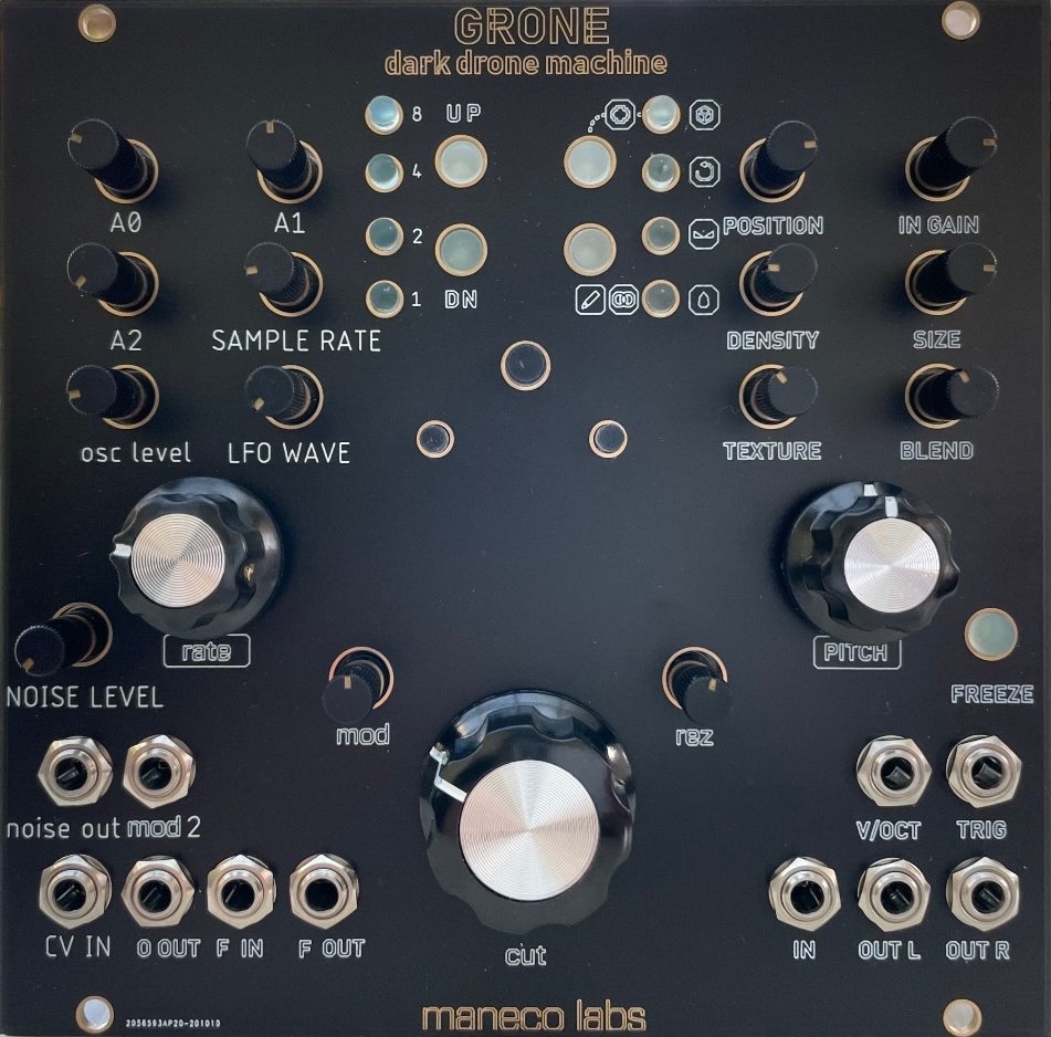 Maneco Labs Grone Drone Synth Eurorack Module on ModularGrid