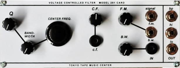 Voltage Controlled Filter MODEL 291 Card