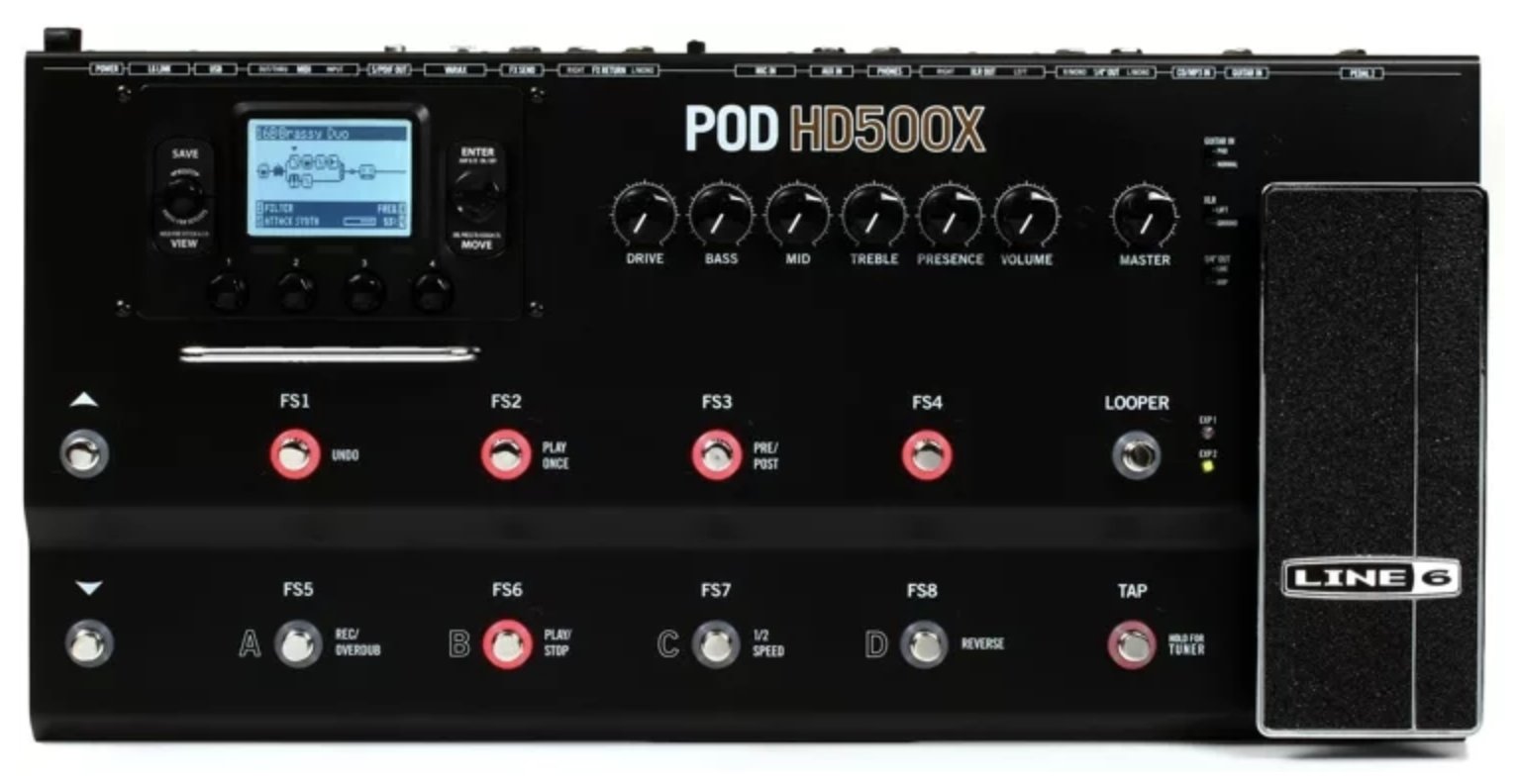 Line6 POD HD500X Guitar Multi-Effects Processor - Pedal on ModularGrid