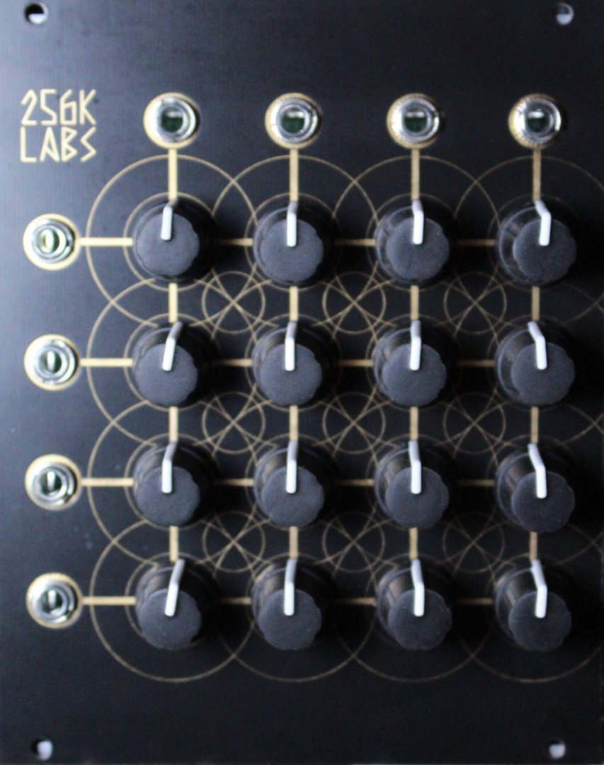 256klabs matrix mixer Eurorack Module on ModularGrid