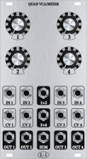 Eurorack Module Quad VCA / Mixer from L-1