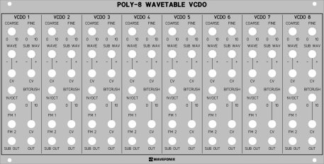 Poly-8 Wavetable VCDO