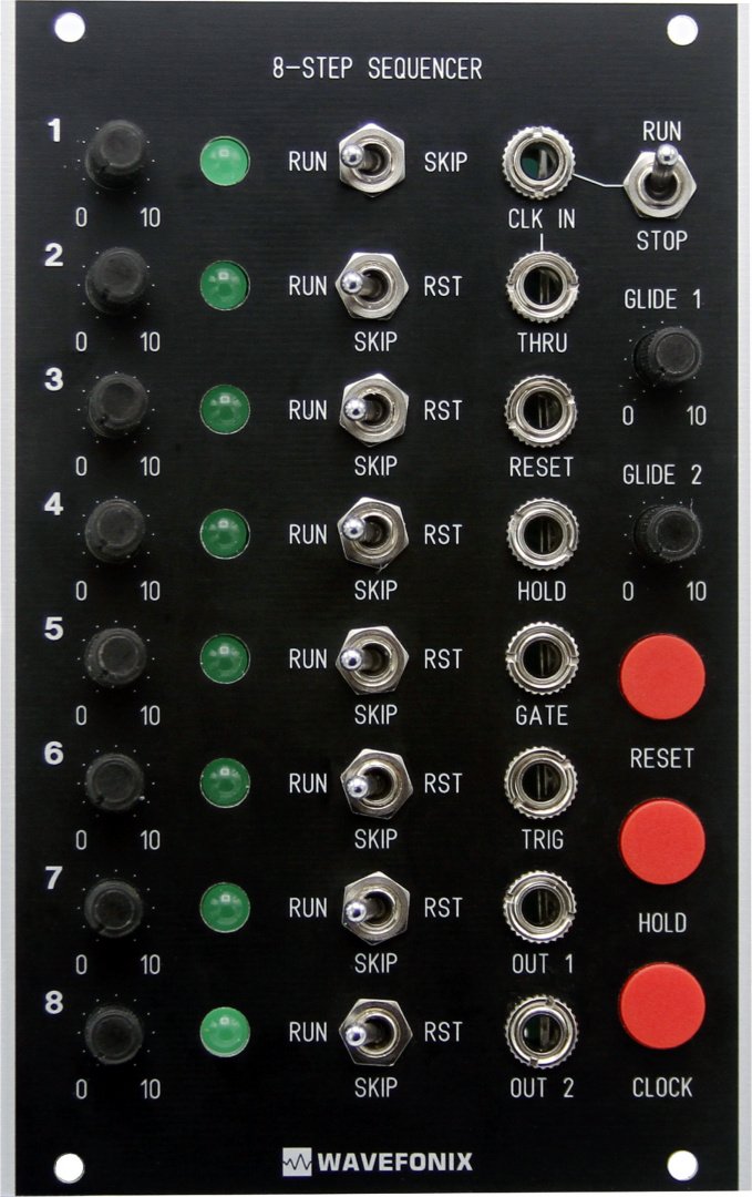 Wavefonix 8Step Sequencer Classic Edition Eurorack Module on ModularGrid