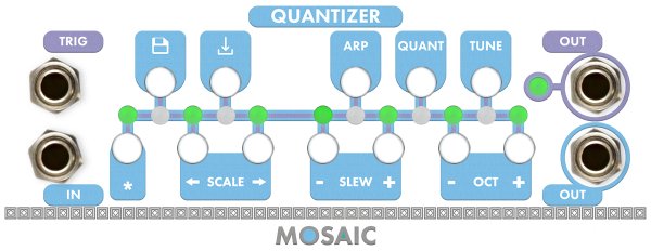 Eurorack Module Quantizer (White Panel) from Mosaic