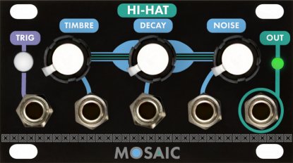 Eurorack Module Hi-Hat (Black Panel) from Mosaic