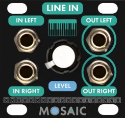 Eurorack Module Line In (Black Panel) from Mosaic