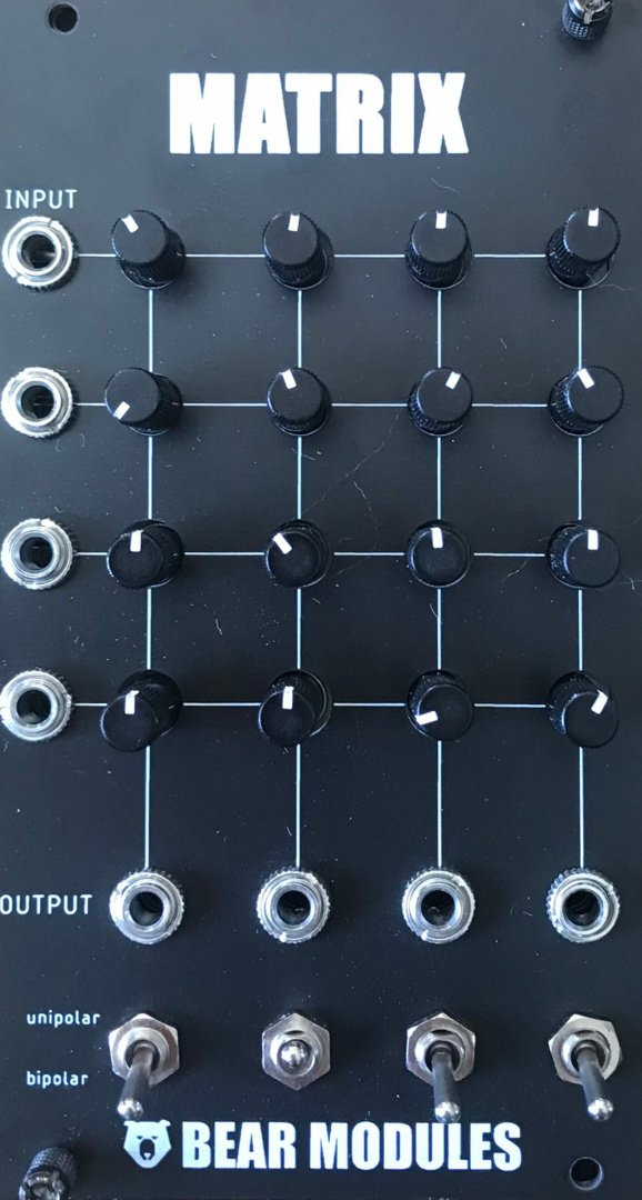 BearModules Matrix Mixer Eurorack Module on ModularGrid