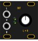Dusty Clouds - Stereo Line Out 1U Matte Black / Gold panel