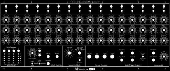 MFOS 16-Step Quantized Vari-Clock Analogue Sequencer
