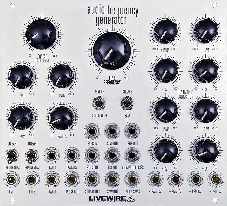 Livewire Electronics Audio Frequency Generator (AFG) Eurorack Module