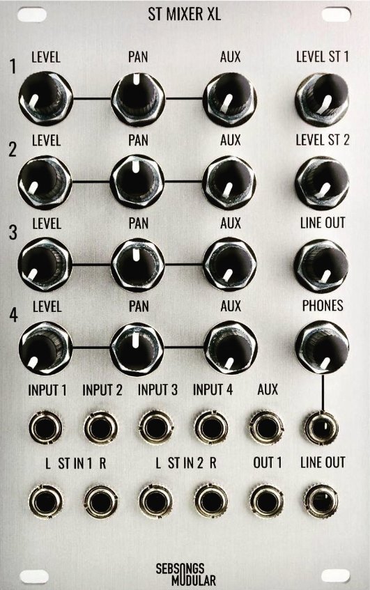 Sebsongs Modular ST MIXER XL Eurorack Module on ModularGrid