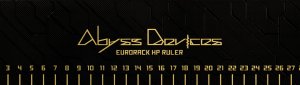 30hp Blank Panel / Eurorack Ruler