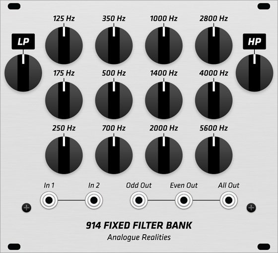 Grayscale Moog 914 Fixed Filter Bank - Eurorack Module on ModularGrid