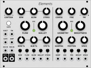 Mutable Instruments Elements (Grayscale panel)