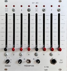 Eurorack Module S-184 CV-8/3 outputs ...for S-180 w. sliders  from Ladik