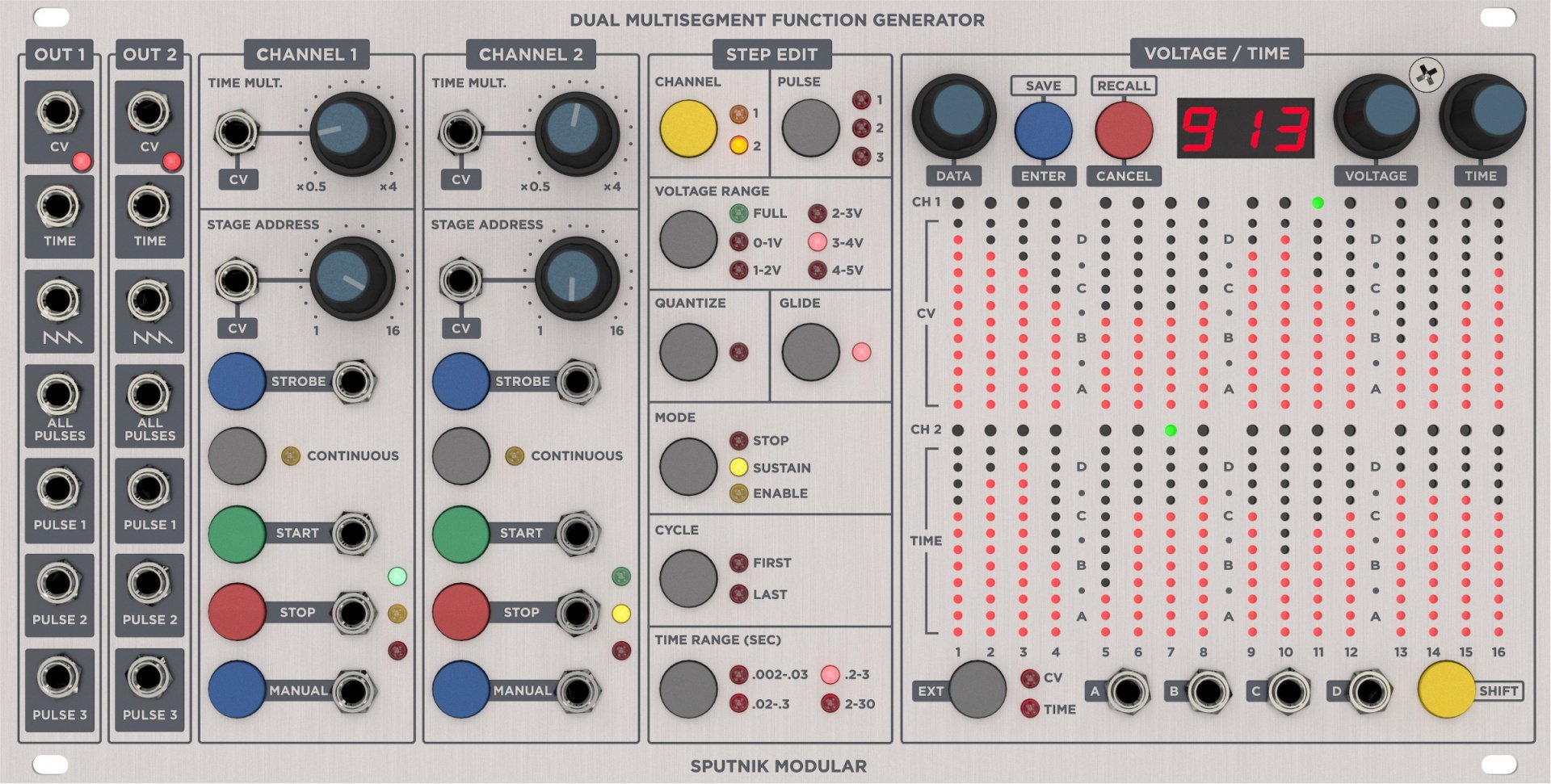 Module function. Eurorack modular delay. модуляр с матрицей синтезатор. modular function. dual pulsar buchla.