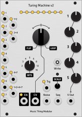 Eurorack Module Turing Machine v2 micro hybrid panel from Grayscale