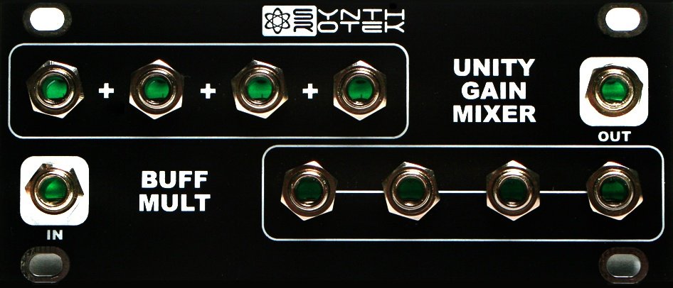 Synthrotek 1U Unity Gain Mixer Eurorack Module Modular