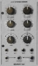 4-ch Stereo Mixer (aluminum panel)
