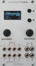 Eurorack Module ornament+crime (simple MSW panel) from Other/unknown