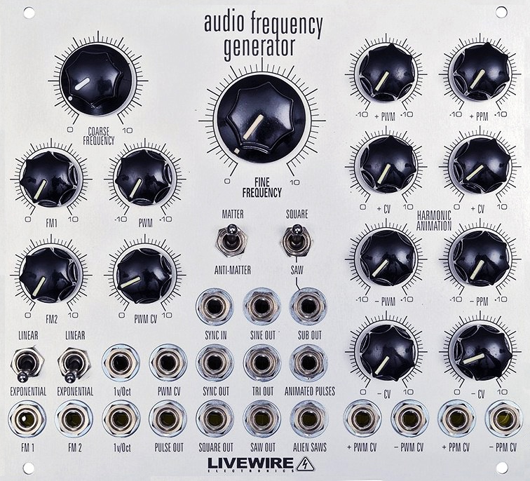 Livewire Electronics Audio Frequency Generator (AFG) Eurorack Module